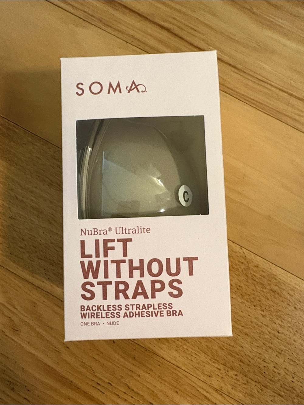 Soma Nubra Ultralite backless strapless adhesive bra size C
